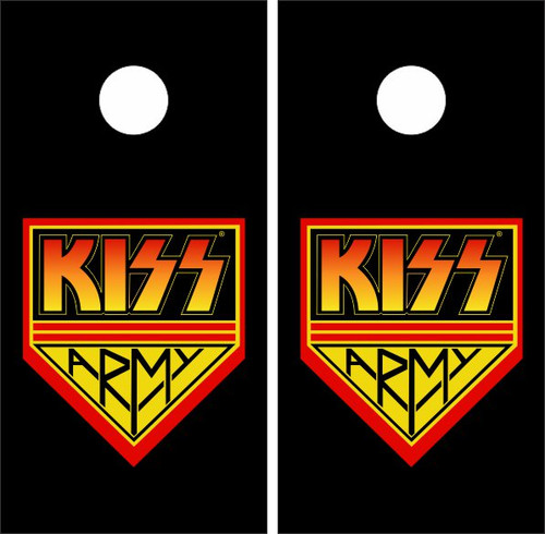 Kiss Army Cornhole Wraps - Set of 2