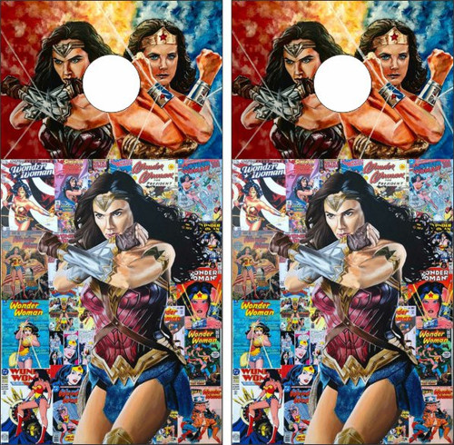 Wonder Woman Version 6 Cornhole Wraps - Set of 2