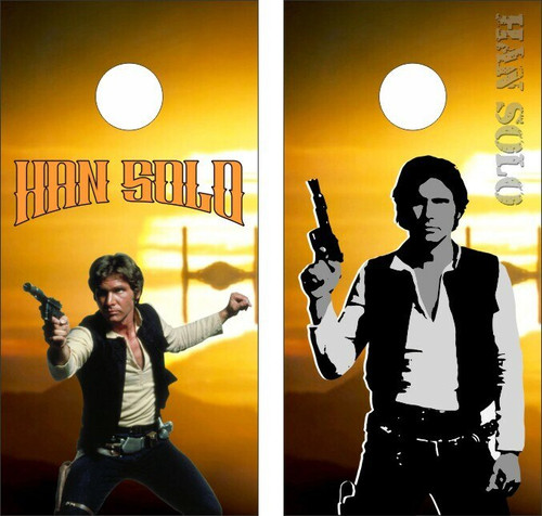 Star Wars Han Solo Cornhole Wraps - Set of 2