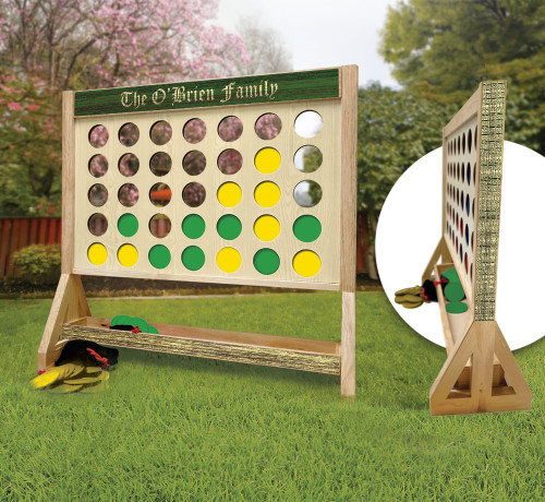 Irish Family Personalized Giant Connect Four Game