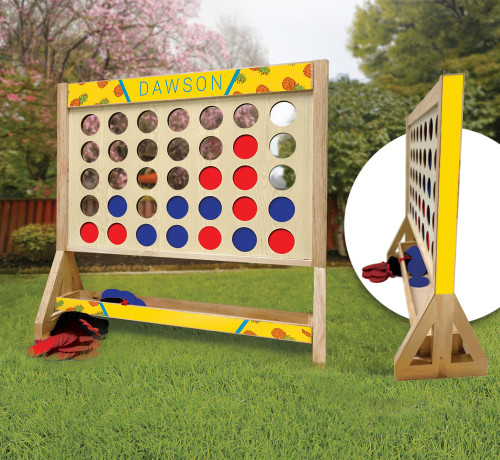 Plain Giant Connect Four Game - Custom Cornhole, LLC