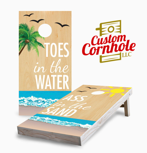 Toes in the Water Cornhole Set with Bags