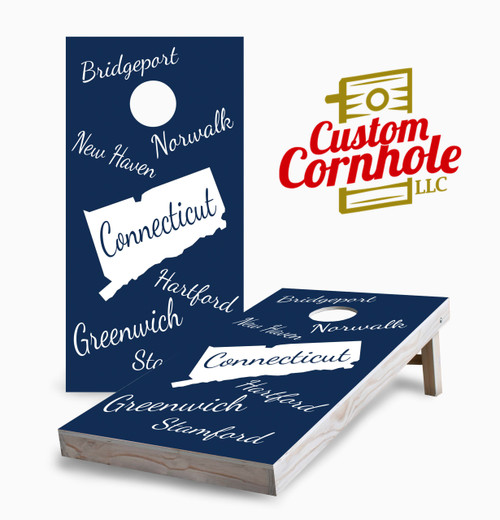 Connecticut State Pride Cornhole Set with Bags