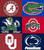 College Cornhole Wraps - Set of 2