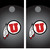 Utah Utes Version 2 Cornhole Wraps - Set of 2