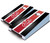 St John's Red Storm Striped Tabletop Set with Bags