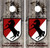 11th Armored Cavalry Regiment Cornhole Wraps - Set of 2