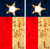 Texas Flag Burnt Wood Cornhole Wraps - Set of 2