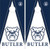 Butler Bulldogs Version 3 Cornhole Wraps - Set of 2