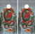 Red Good Fortune Dragon Cornhole Set with Bags
