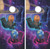 Cosmic Kittens Cornhole Set with Bags