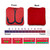 Red Blue Hooks Professional Cornhole Bags - Set of 8