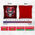 Skull Red Blue Tournament Cornhole Bags - Set of 8
