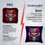 Skull Red Blue Tournament Cornhole Bags - Set of 8