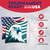 Red Blue Eagle Tournament Cornhole Bags - Set of 8