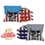 Skull over Flag Tournament Cornhole Bags - Set of 8