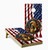 250 Years Of Freedom, American Flag Coin Cornhole Set with Bags