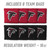 Atlanta Falcons MDF Tailgate Cornhole Set with Team Bags