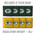 Green Bay Packers MDF Tailgate Cornhole Set with Team Bags