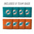 Miami Dolphins Dual-Sided All-Weather Cornhole Bags – Set of 8