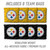 Pittsburgh Steelers Slogan Series Cornhole Set with Team Bags