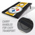 Pittsburgh Steelers MDF Tailgate Cornhole Set with Team Bags