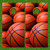 Basketballs Cornhole Wraps - Set of 2