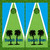 Beach Bum Cornhole Wraps - Set of 2