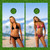 Bikini Girls Cornhole Wraps - Set of 2