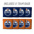 Edmonton Oilers Dual-Sided All-Weather Cornhole Bags – Set of 8
