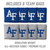 Air Force Falcons Slogan Series Cornhole Set with Team Bags