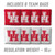 Houston Cougars MDF Tailgate Cornhole Set with Team Bags