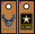 Air Force & Army Cornhole Wraps - Set of 2