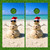 Beach Snowman Cornhole Set with Bags