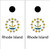 Rhode Island Flag Cornhole Set with Bags