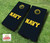 US Navy Text Cornhole Set with Bags