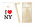 I Heart NY Cornhole Set with Bags
