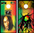 Bob Marley Cornhole Wraps - Set of 2