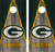 Packers Football Version 4 Cornhole Wraps - Set of 2
