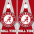 Alabama Crimson Tide Version 2 Cornhole Wraps - Set of 2