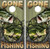 Gone Fishing Wood Version Cornhole Wraps - Set of 2