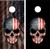 American/Black Skull Cornhole Wraps - Set of 2