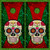 Sugar Skull Cornhole Wraps - Set of 2