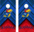 Kansas Jayhawks Version 4 Cornhole Wraps - Set of 2