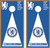 Chelsea F.C. Version 2 Cornhole Wraps - Set of 2