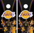 Los Angeles Lakers Version 4 Cornhole Wraps - Set of 2