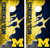 Michigan Wolverines Version 10 Cornhole Wraps - Set of 2