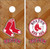 Boston Red Sox Version 12 Cornhole Wraps - Set of 2