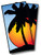 Palm Tree Cornhole Wraps - Set of 2