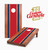 Stained with Colored Stripes Cornhole Set with Bags